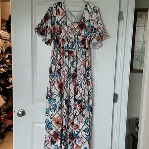 Beautiful floor length floral dress